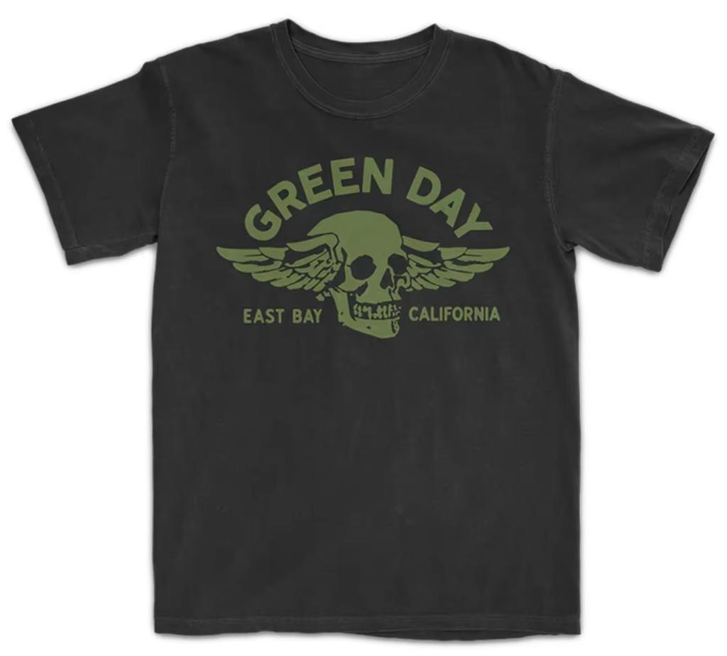 Green Day Punk Rock Band Printed Pure Cotton Tshirt for Men and Women Oversized Casual Ventilate Summer Short Sleeved Tshirt