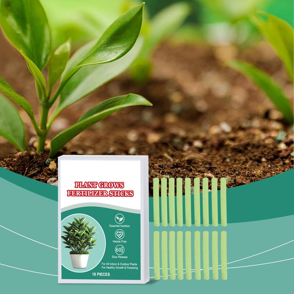 Plant Growth Fertilizers Stick for Healthy Indoor & Outdoor Gardening Easy To Use Continuous Release Full Nutrition