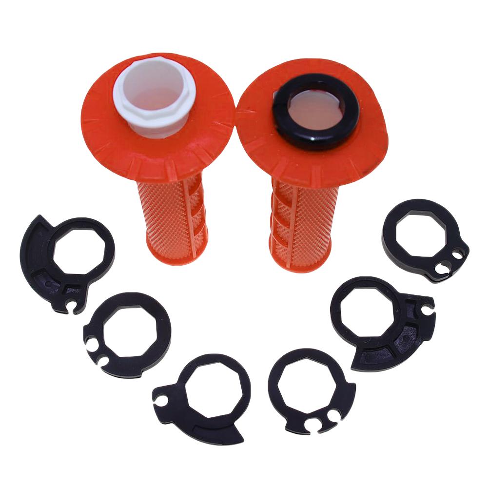 

Motorcycle Grip Cover Universal Handlebar Grip Gel with Self-Locking Core Non-Slip Soft Rubber Sleeve for Yamaha YZ125 2010-2020 оранжевый