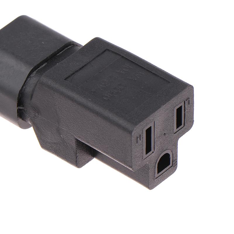 Iec 320 C14 To Nema 5-15R Ac Adapter Connector Iec 3Pin Male To Us Female Computer Room Server Power Conversion Ac Power Adapter