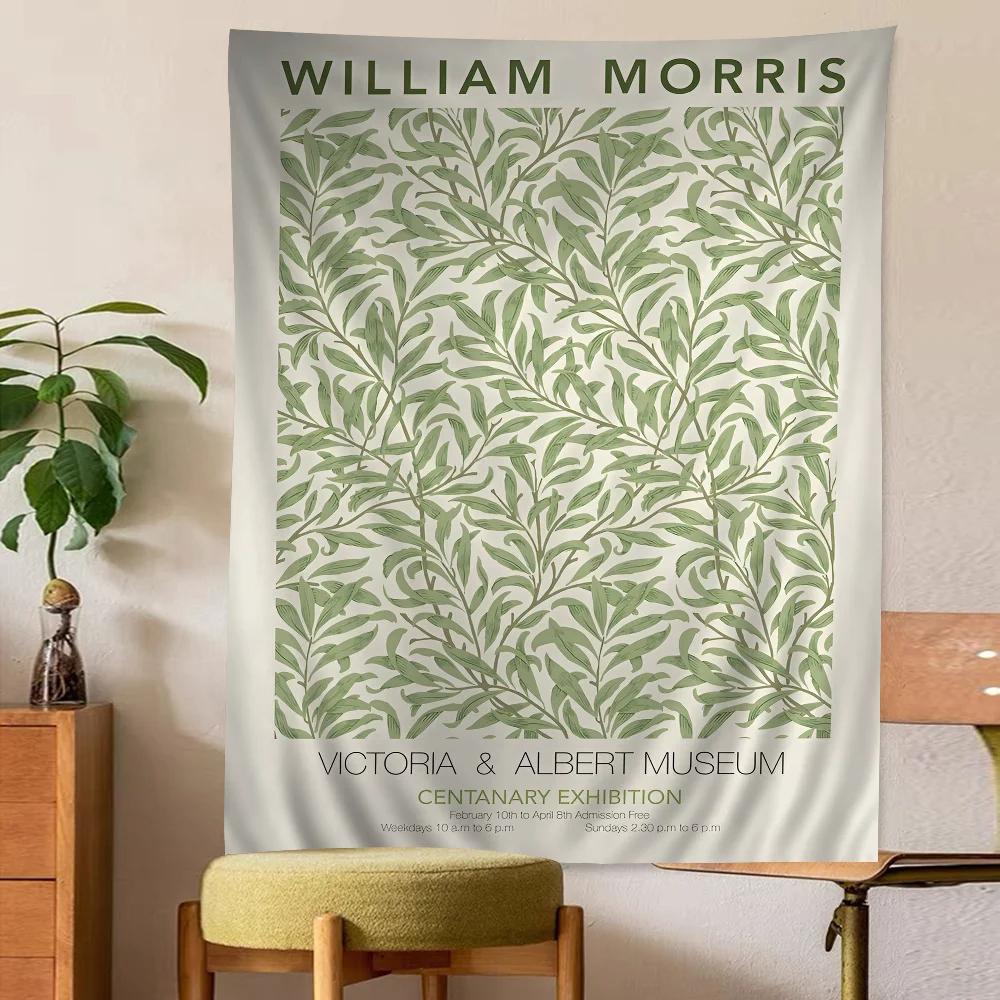 

1 William Morris Floral Tapestry 2D Flat Print Vintage Home Decor Living Room Bedroom Tapestry Charming Stylish Elegant Artistic 74x94cm(29x37in)