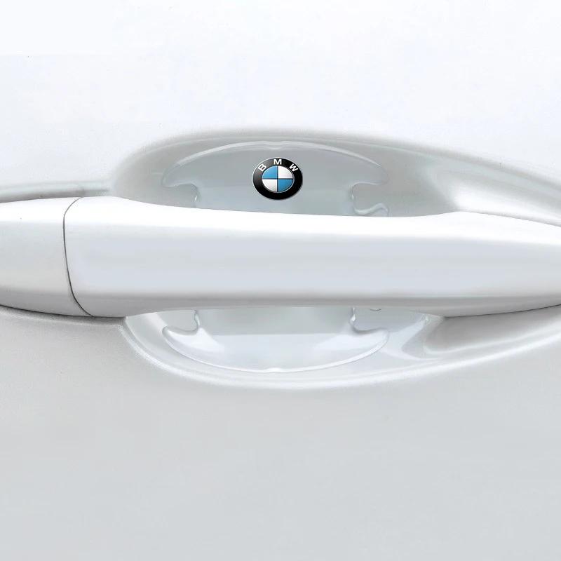 4 stk Bildørhåndtak Beskyttelsesklistremerke Autostyling For BMW M E34 E36 E60 E90 E46 E39 E70 F10 F20 F30 X5 X6 X1 M3 M5 M6 E71 F01