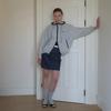Elssibeui Cotton Mini Skirt_Indigo Blue