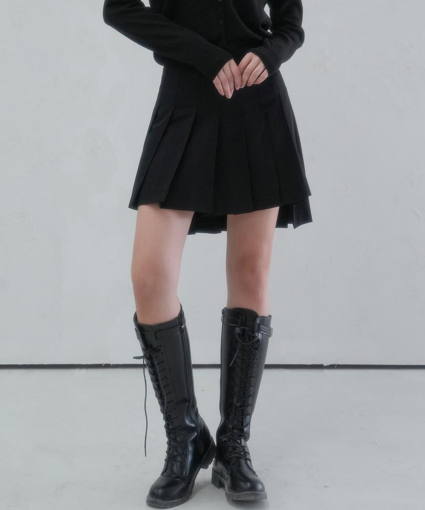Viva Sers Boy Unbalanced Skirt - 2Col