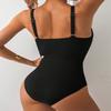 1011 New European and American Bikini Suspender To Cover the Meat Conservative One-piece Swimsuit Women's High-end Hot Spring Swimsuit