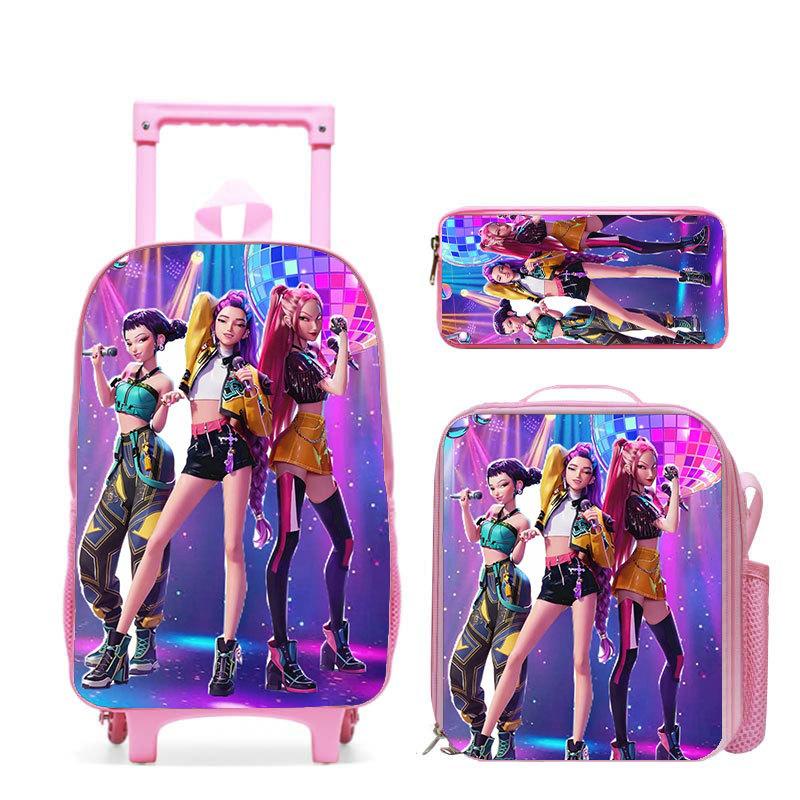 Kpop Witch Hunter Girl Group Schoolbag High Definition Printing Casual Crossing Border Lightweight Tie Rod Backpack One Piece Hair
