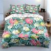 Tropical Floral Bedding Set Perfect Exquisite three-piece bedding set gift for kids and adults