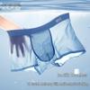 XueZhongFei Men's 4-Pack Ice Silk Seamless Boxer Briefs