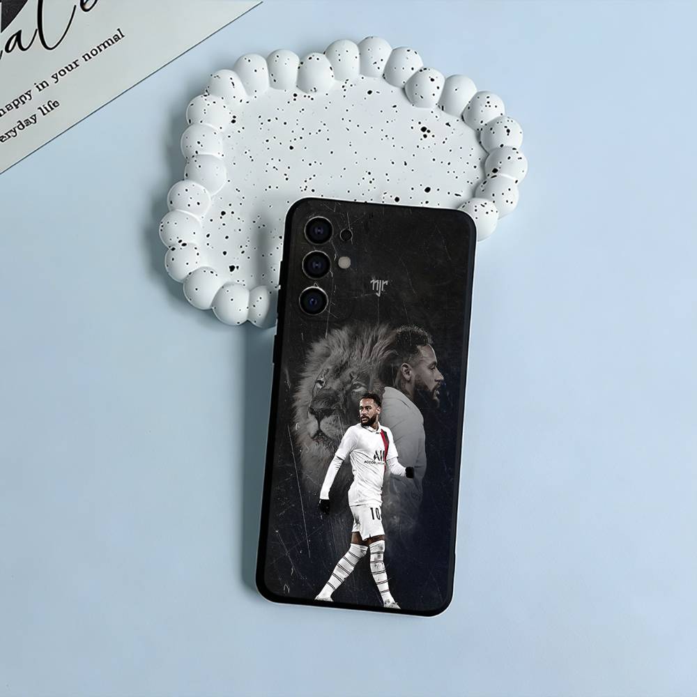 N-No 10-Neymar Soft Silicone Case for Samsung S25, S24, S21, S22, S23, S30, Ultra, S20, Plus, FE, Lite-Black