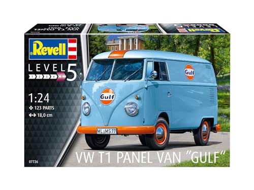 Revell 1/24 Scale VW T1 Panel Van (Gulf) Plastic Model Kit 07726