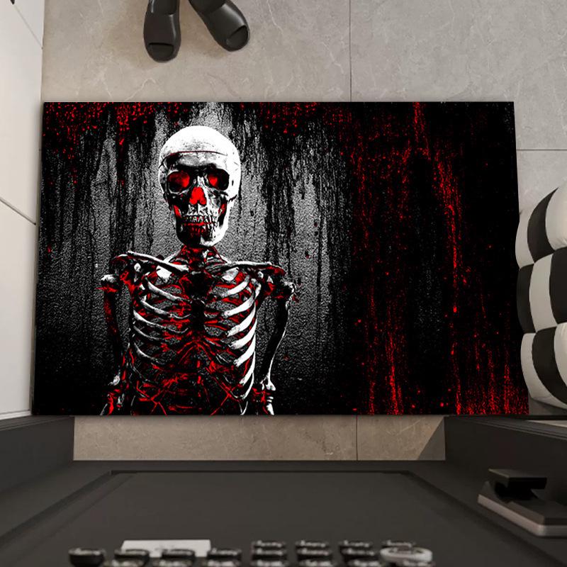 Decorative Clown-Themed Dirt-Resistant Door Mat for Entryway or Living Room