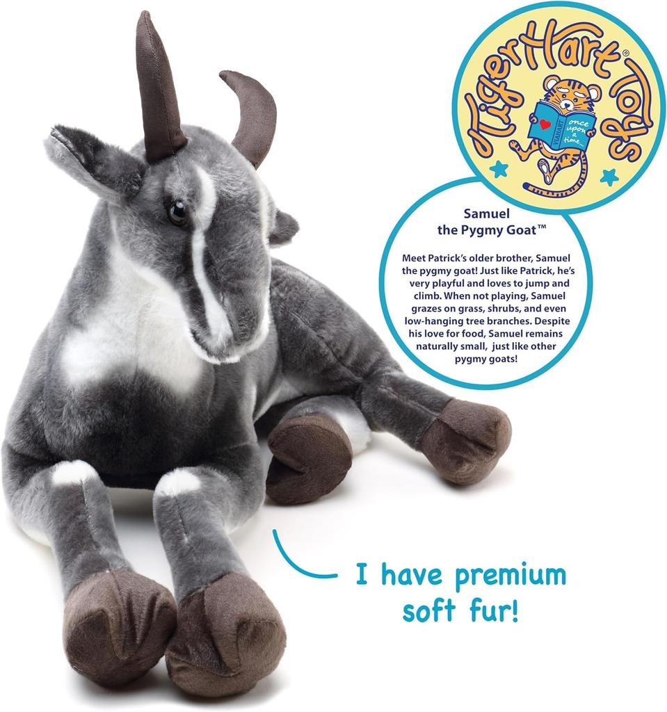 VIAHART Zwergziege Samuel Plüschtier, 27 Zoll (ungefähr 69cm), Tiger Tale Spielzeug [Gebraucht]