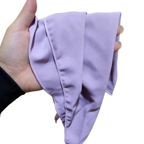 Pure Color Headscarf Large Triangular Scarf for Women Adjustable Strap Turban Headband Soft