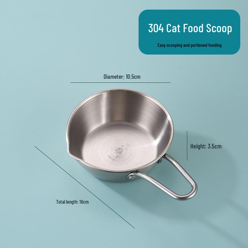 Elevated 304 Stainless Steel Pet Bowl - Cat & Dog Water/Food Dish with Neck Protection Stand