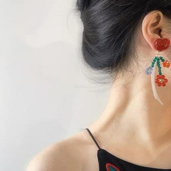 Chaebol Heiress Women's Korean Niche Design High-End Stud Earrings