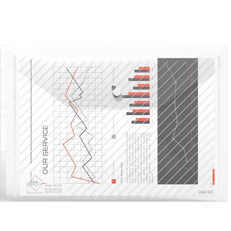 Deli A4 Transparent File Folder