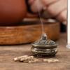 1 copper incense burner antique alloy Buddhist incense burner family tea room incense burner home decoration 7