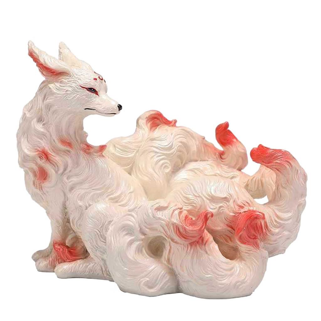 Nine Tailed Ornament Small Nine Tailed Spirit Buddha Hall Statue Home Decoration Desktop Ornament