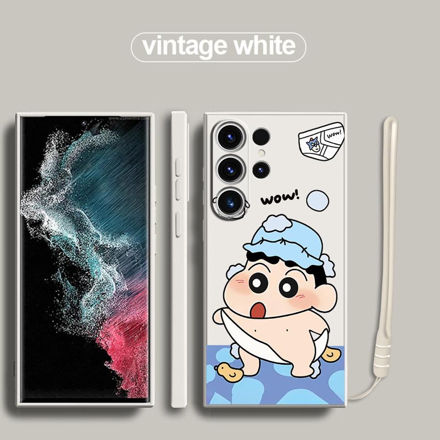 Crayon Shin-chan Phone Cover Case for Samsung Galaxy S25 S23 Note 20 10 Ultra S22 S20 FE S21 Plus S25Edge S24 Ultra