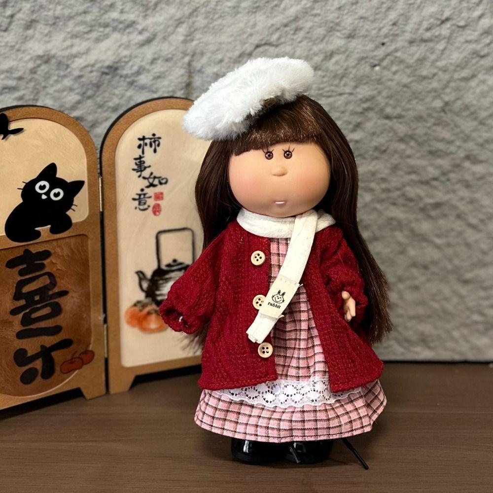 Dark Skin Mia Potato Dolls Dress Up Action Figure Body 24cm Bean Eye Vinyl Doll  Children Gift