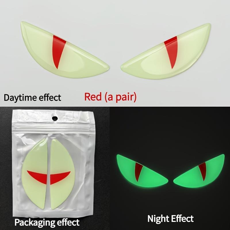 3D Reflective Devil's Eye Stickers for Cars and Motorcycles - Improve Night Visibility and Safety, Durability, and Fashion
