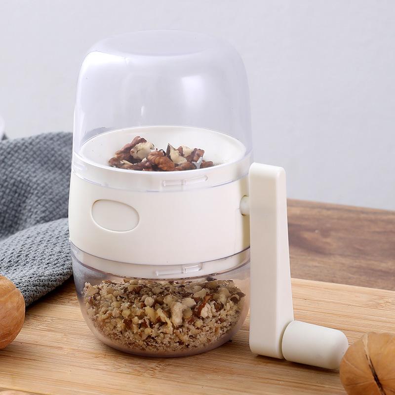 Nut Crusher Peanut Walnut Crushing Tool Household Hand-cranked Garlic Crusher Grinding Machine Baby Food Chopper Auxiliary Food Cutter Grinder Machine