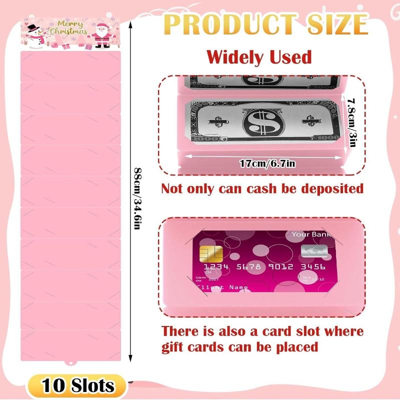 Christmas Santa Claus Money Card Envelope Merry Christmas Decorations For Home Folding Banknote Card Holder