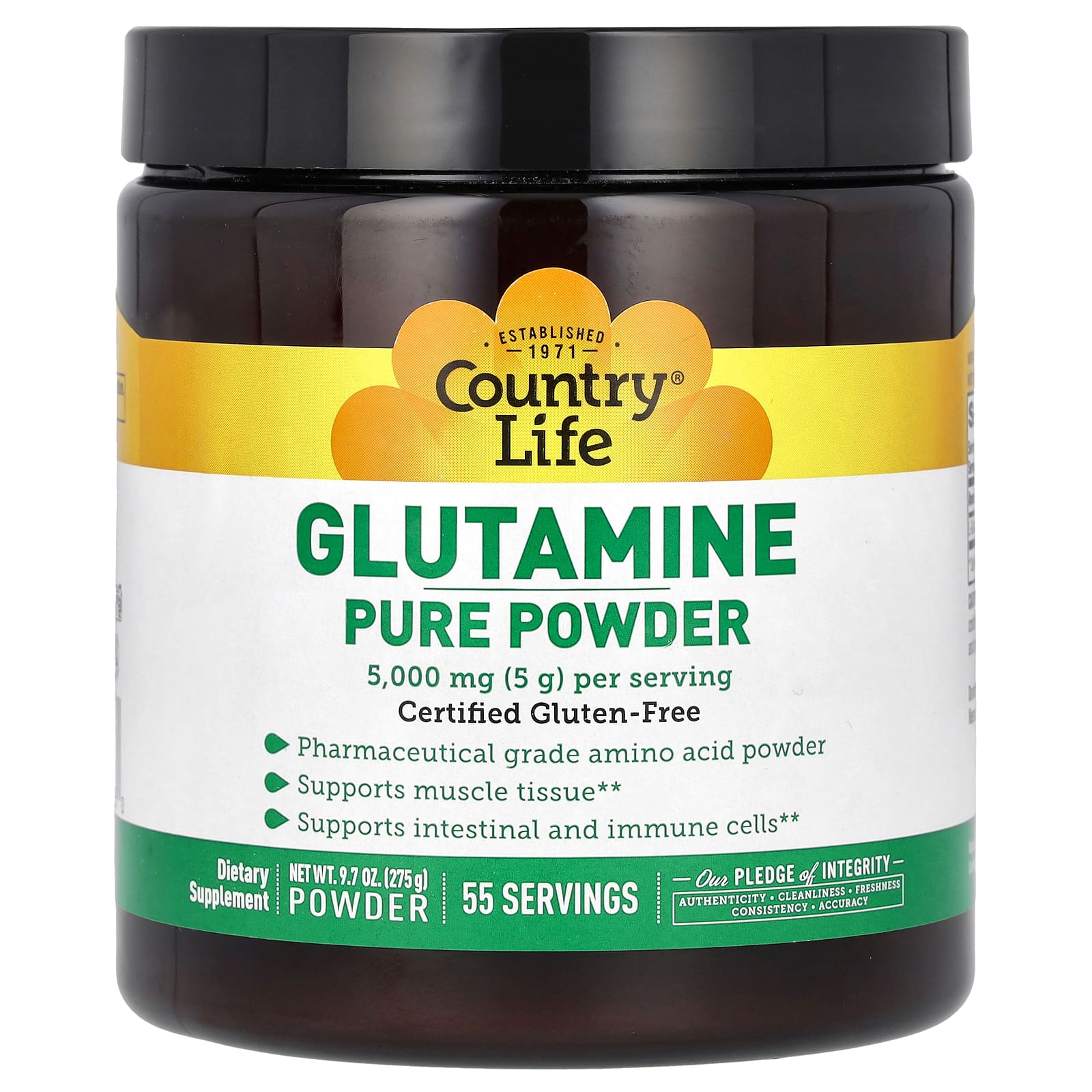

Glutamine Pure Powder, 5,000Mg, 275G(9.7Oz)