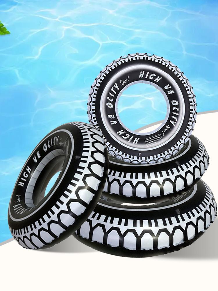 Inflatable Tire Balloon Racing Car Birthday Balloons Tire Tube Baby Shower Boys Wheels Kids Fast Two Birthday Party Decor 60-90