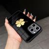 Fine Hole All-inclusive Simple Four-leaf Clover Painted Apple 17promax Mobile Phone Case Iphone16 Premium Protective Case