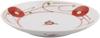 Saikai Pottery Small Flower Plate 63282 (Saikaitoki) Red-painted 3.5-inch