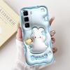 For Infinix Hot 50 Pro+ Hot50 Pro Hot 50 Pro Plus 4G Phone Case Soft Silicone Back Cover Love Heart Girly Flower Painting Fundas