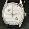 USED INDIAN HMT JANATA HAND-WINDING MENS WHITE COLOR DIAL WATCH a432518-2 R112-a432518