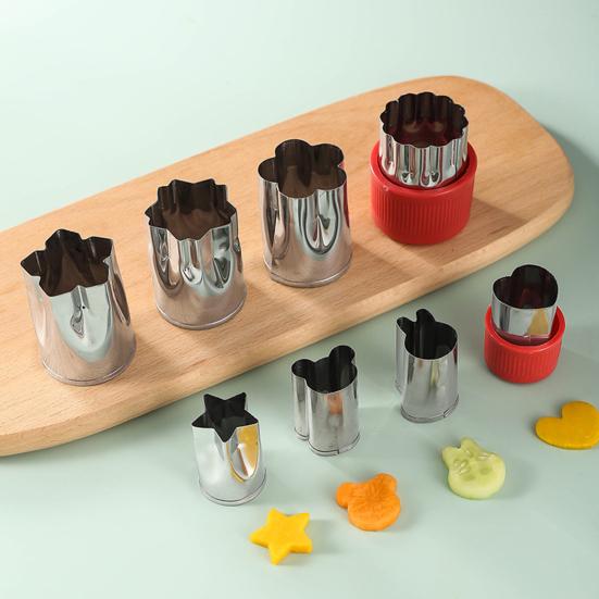 8 vnt./rinkinys Sausainių pjaustyklė Karščiui atspari Nelipni Apsaugota nuo deformacijų Greitas išėmimas iš formos „Pasidaryk pats“ Gėlės Gyvūno Sausainių pjaustyklė Virtuvės įrankis