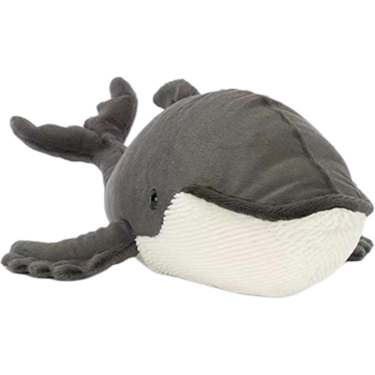 

JELLYCAT Серия Океан Горбатый кит Милая Креативная Кукла Плюшевая Кукла 20 см Высотой Humphrey s Beaked Whale темно-серого