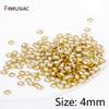 3/4mm 14K Gold Plated Brass Round Bead Caps Fitting,Bead End Caps For Jewelry Making Needlework Spacer Bead Caps DIY Accessorie