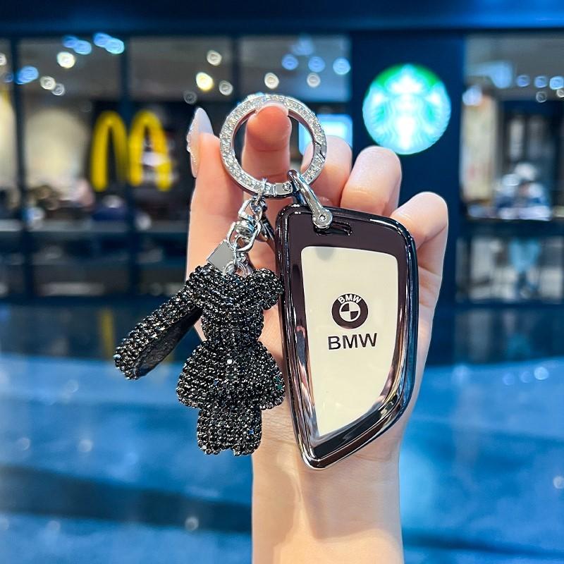 TPU Car Smart Remote Key Case Cover Protector For BMW X1 X3 X4 X5 G05 X6 X7 G11 G01 G02 G30 G20 F15 F16 F20 F48 Car Stickers