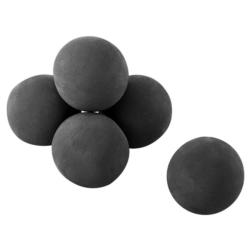 12.5 Cm 6 Pcs Ceramic Fire Balls Round Fire Stones Reusable Lava Rocks