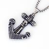 Necklace Vintage Anchor Viking Like Nautical Sailing Cross Pendant