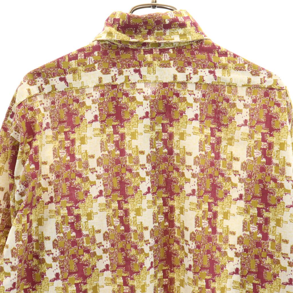 Cambridge 70s Vintage Overall Handle Long Sleeve Shirt L Bordeaux Men's Used