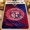 Flannel BlanketStoke City FC Custom Name Text Personalized Soft Warm Throw Blanket Home Decor Gift