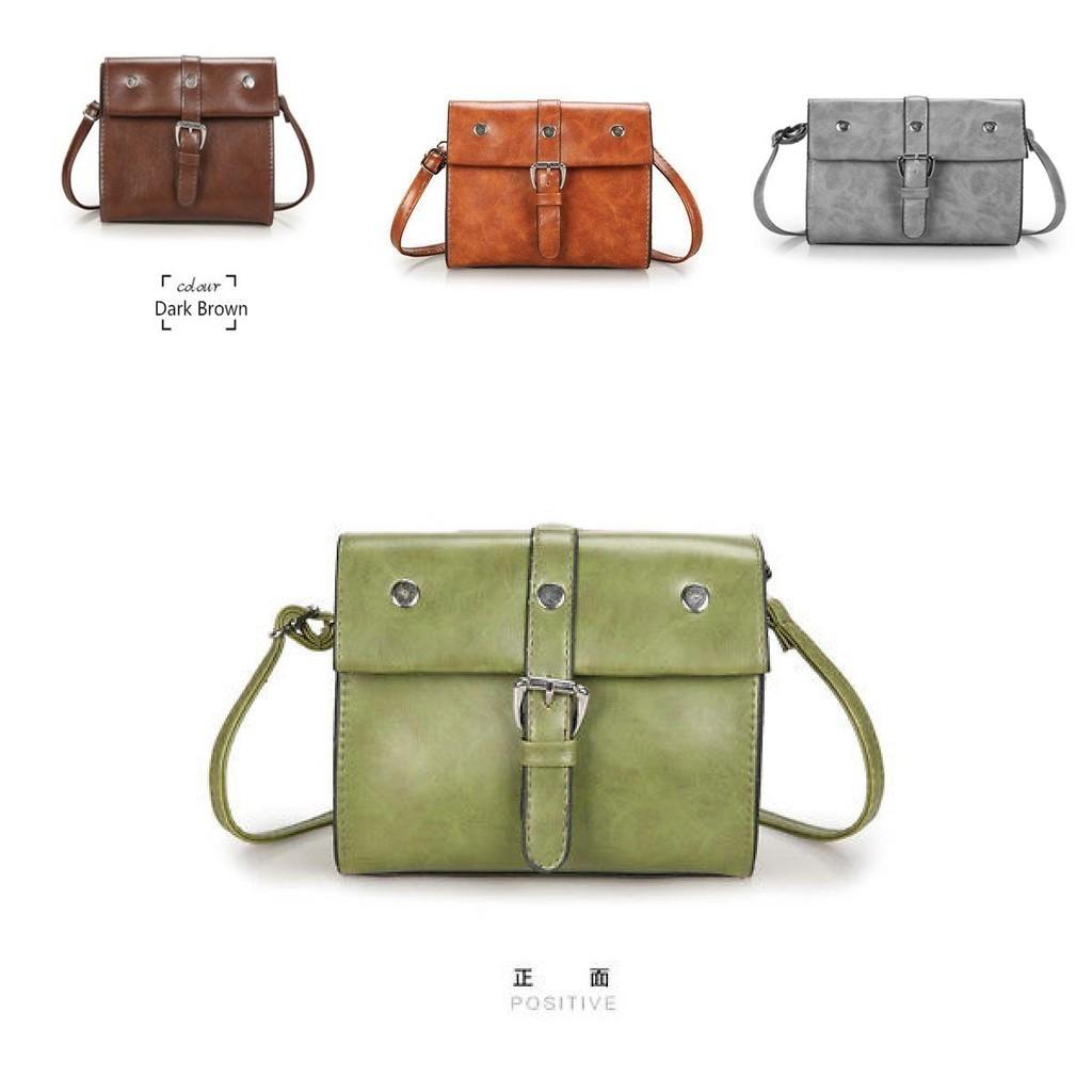 Chic Small Square Pu Leather Bag For Women In Brown With Retro Style And Modern Elegance