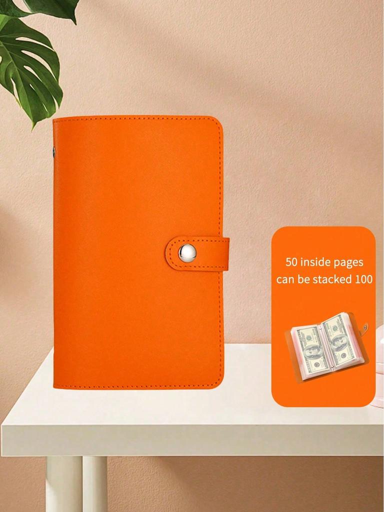 100pcs Envelopes Value Challenge Refillable Binder Money Saving Binder, Multi-Functional Loose-Leaf Storage Pouch, Portable Organizer,School Supplies