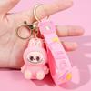 Labu Cloth Keychain 1PCS Plush Toys Cartoon Bucktooth Boy Boy Schoolbag Pendant Car Key Chain Small Gifts