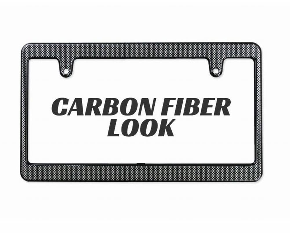 MOONEYES License Plate Normal Carbon Fiber Plain Frame, Look, (NF-MG057CFPL-MON)