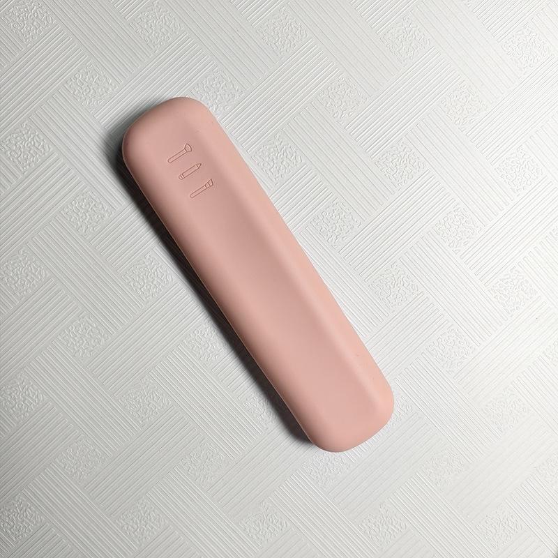 

Сумка для макияжа, сумка для кистей для макияжа, косметический органайзер, дорожный держатель, чехол для хранения кистей, сумка для макияжа, силиконовая сумка для макияжа розовый