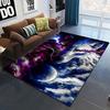 3D Wolf King Print Carpet Living Room Bedroom Cat Door Mat Porch Kitchen Bathroom Animal Room Decoration Carpet Crawling Mats