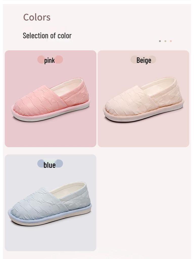 Breathable Anti-Slip Lightweight Postpartum Slippers with Soft Sole & Heel Covering