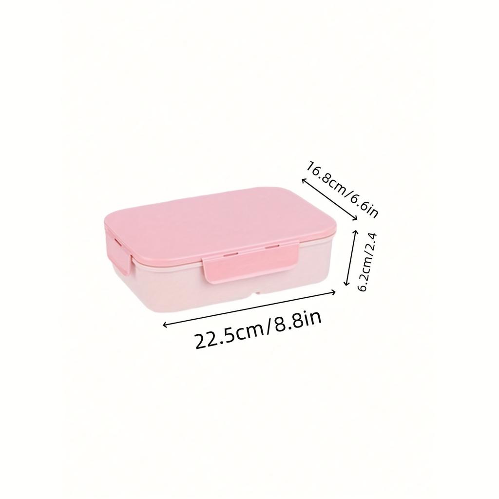 1pc 1200ml Flip-Top Lunch Box,Portable, Leakproof & Waterproof Design for Outdoor Use, Travel, College, and Office Workers
