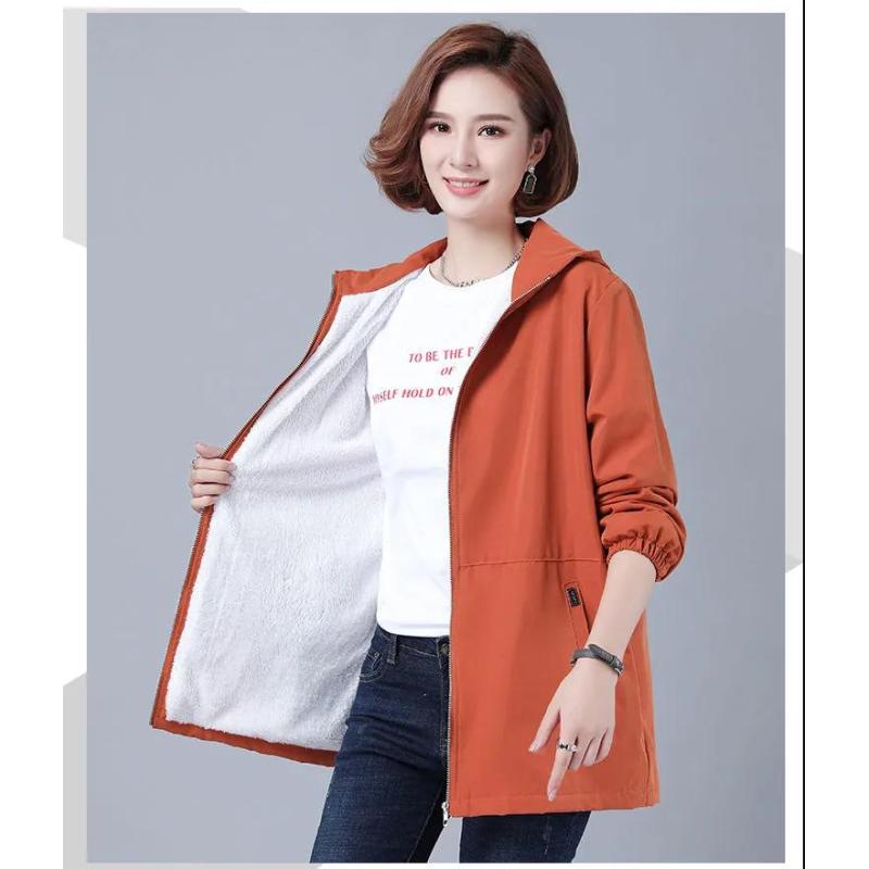 

Женская осенне-зимняя повседневная стеганая ветровка средней длины с флисом и толстым пальто